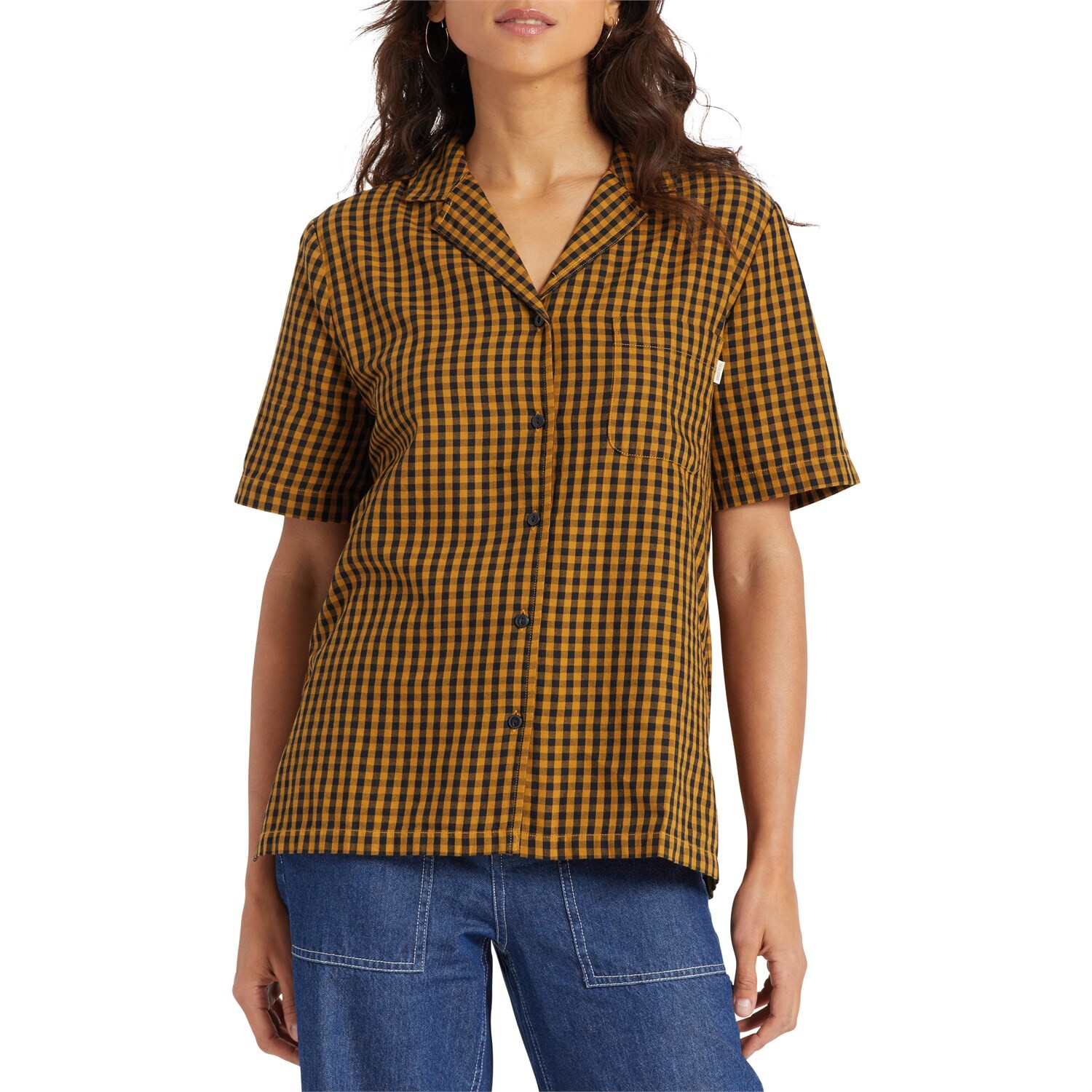 

Рубашка Brixton Bunker Gingham BF Woven, желтый