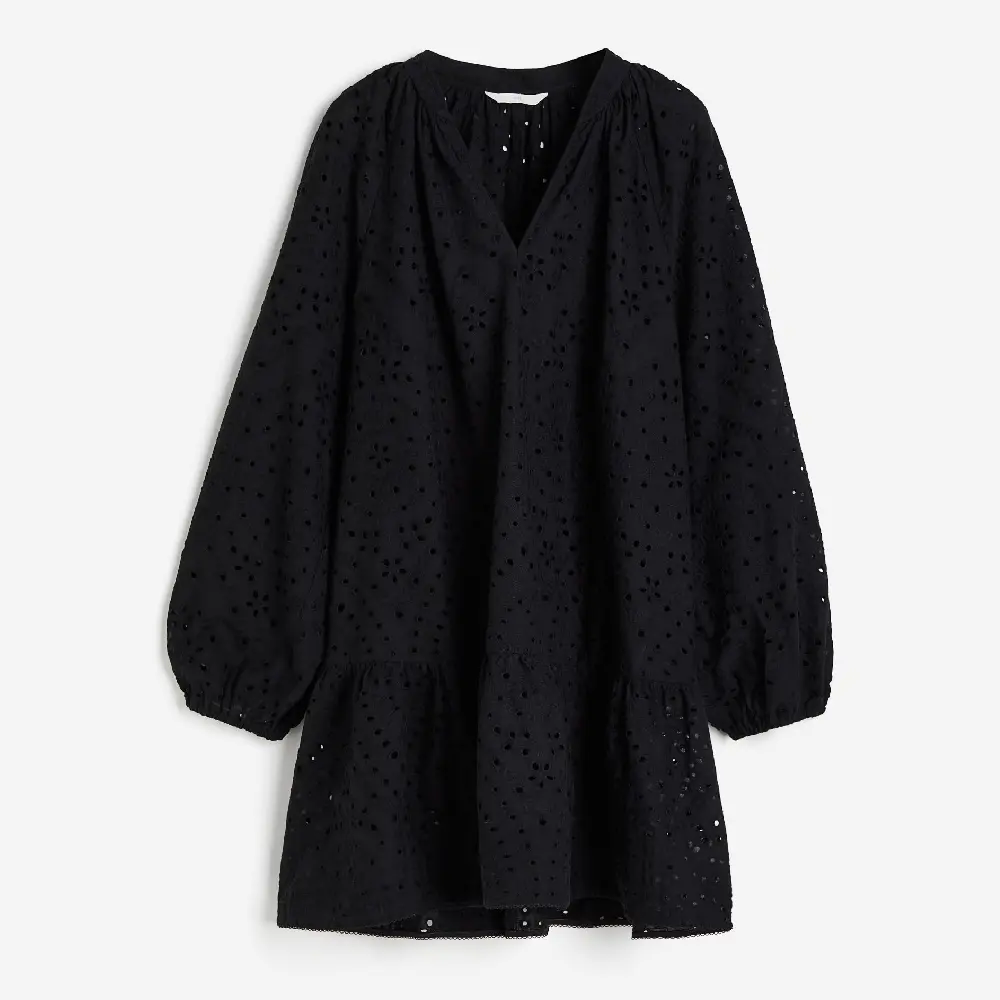 

Платье H&M Eyelet Embroidery, черный