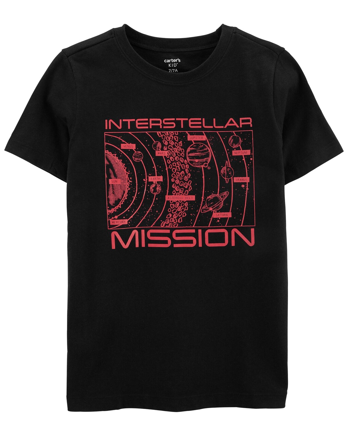 

Футболка Kid Interstellar Space Mission из джерси Carter's, черный