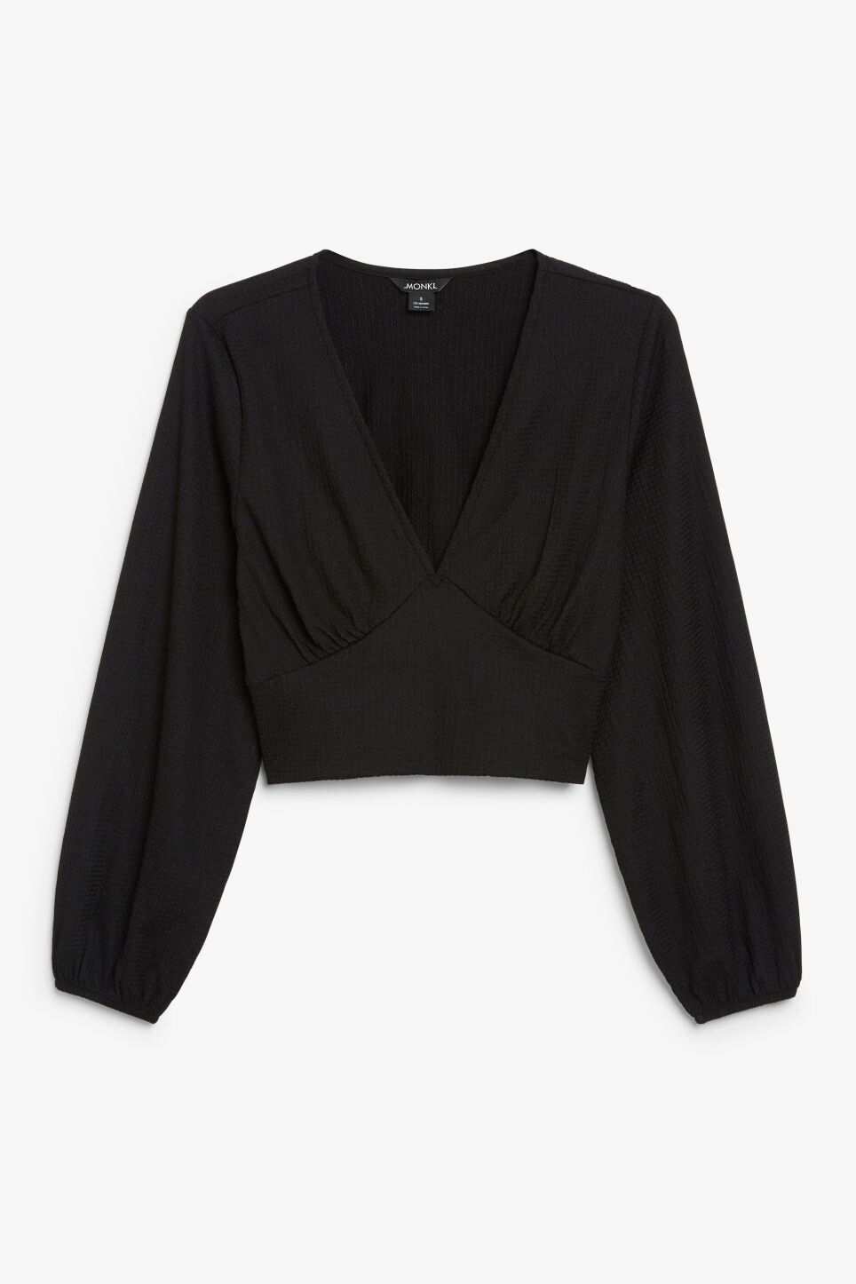 

Блузка Monki с v-образным вырезом, черный