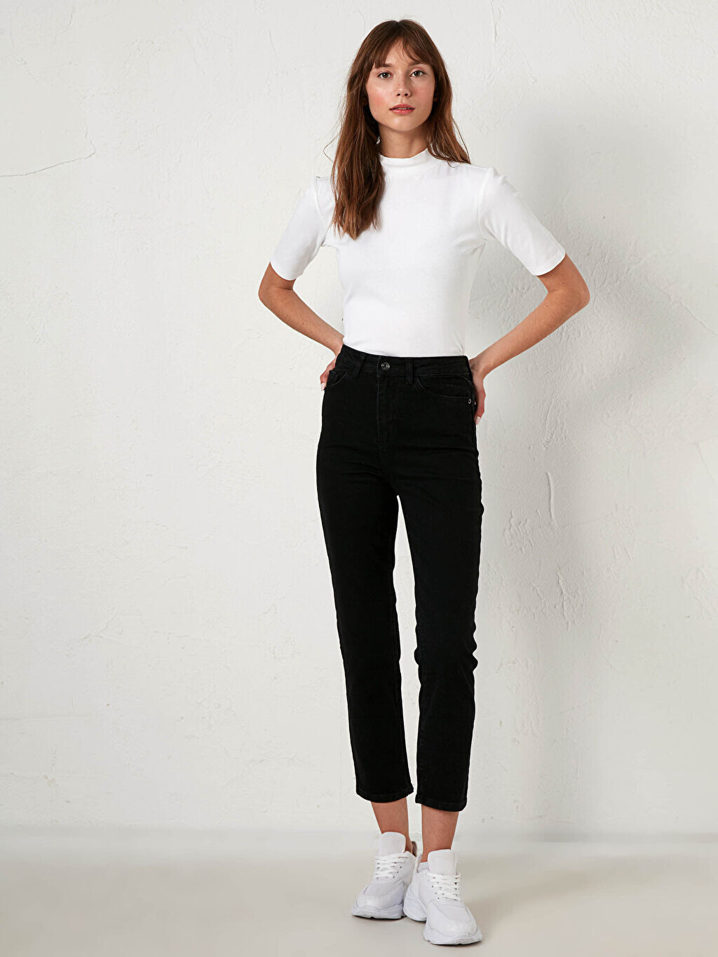 

Джинсы с высокой талией LCW Casual