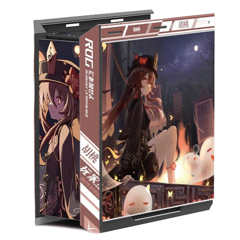 

Корпус ASUS ROG Strix Helios GX601 Custom Hu Tao Theme, Mid Tower, белый/рисунок