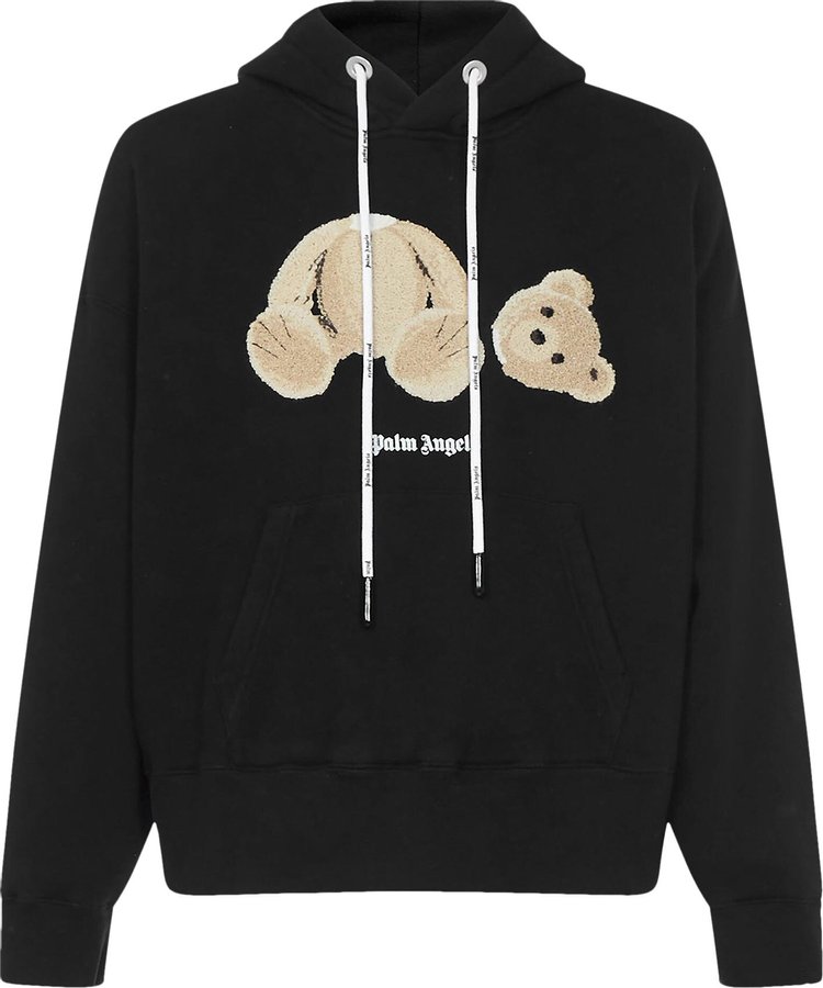 Худи Palm Angels Bear Hoodie 'Black/Brown', черный - фото