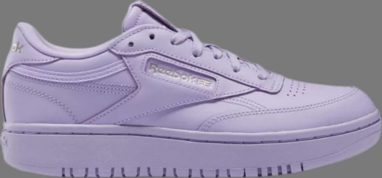 Кроссовки cardi b x wmns coated club c double 'crisp purple' Reebok, фиолетовый