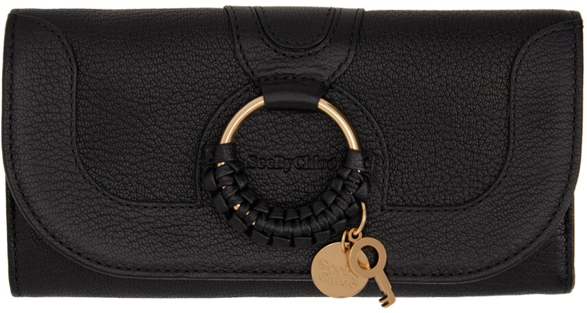 

Длинный кошелек Continental черного цвета Hana See by Chloé