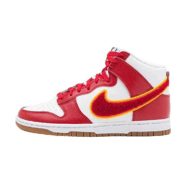 

Кроссовки Nike Dunk Hi Retro, белый/красный