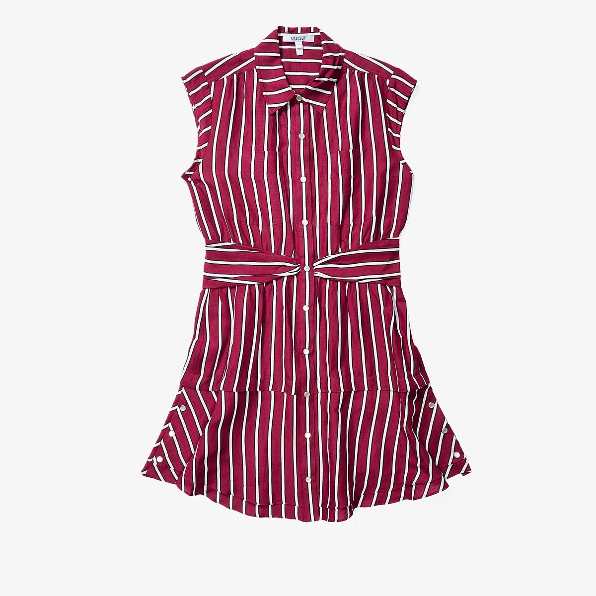 

Платье Derek Lam 10 Crosby, Sleeveless Shirtdress w/ Twist Waist Detail