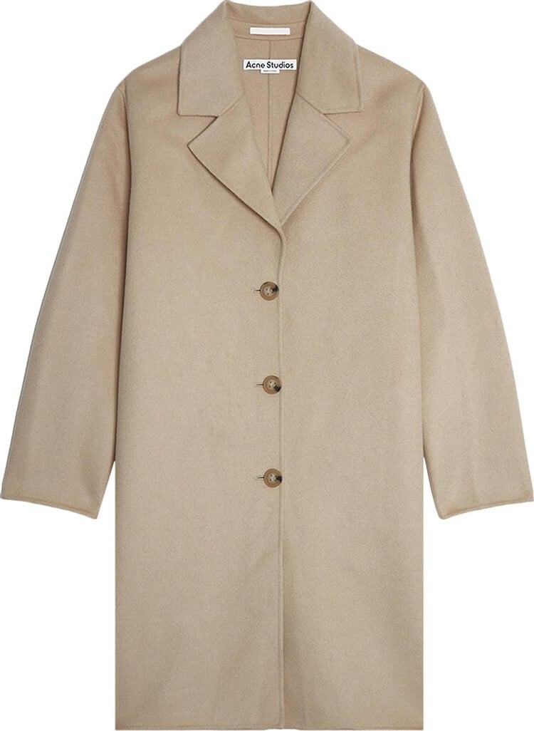 

Пальто Acne Studios Single-Breasted Coat 'Cold Beige', кремовый, Бежевый