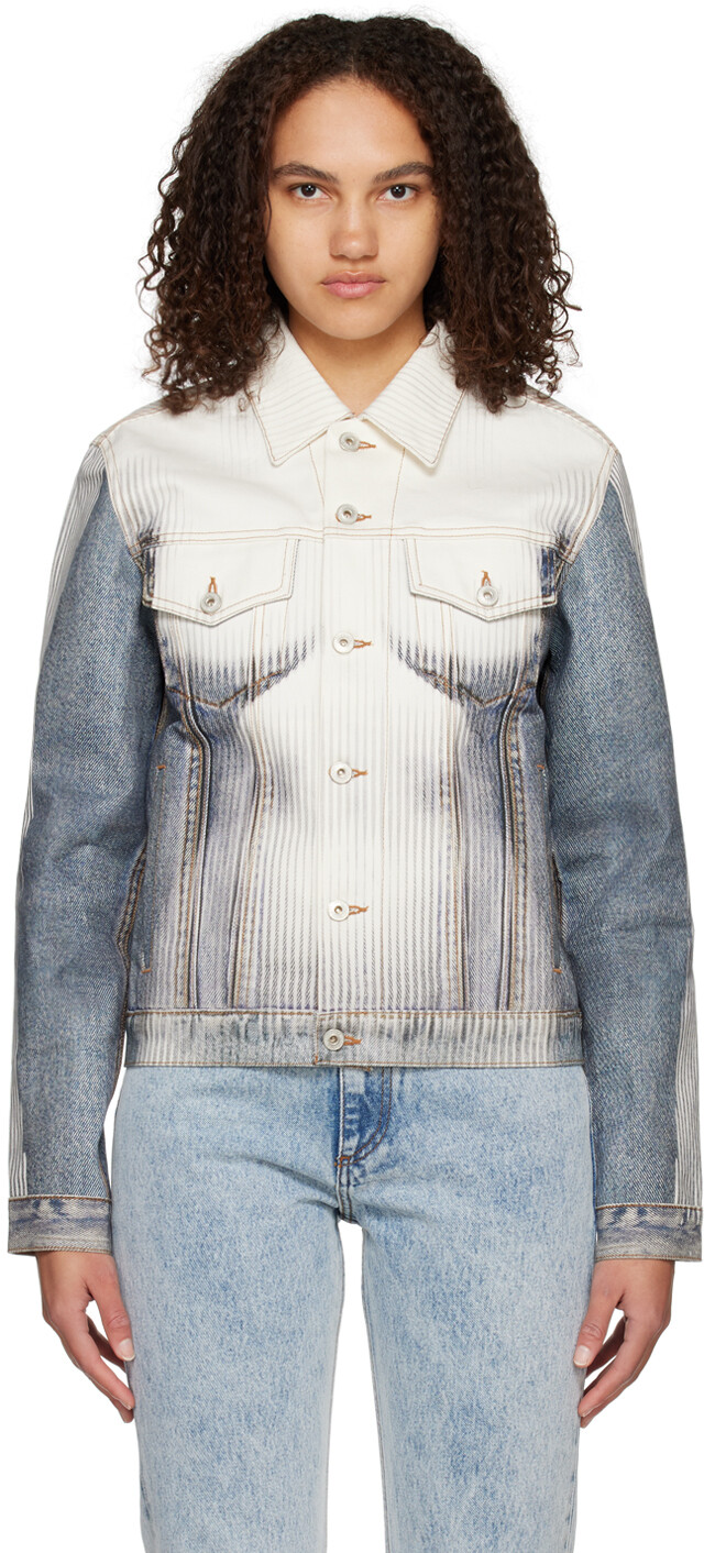 

Синяя джинсовая куртка Jean Paul Gaultier Edition Y/Project, Синий