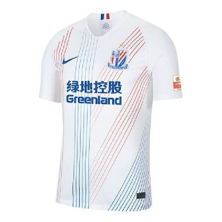 

Футболка Nike Shanghai Greenland Shenhua 2020 Season Away Fan Edition 20, белый/красный/синий