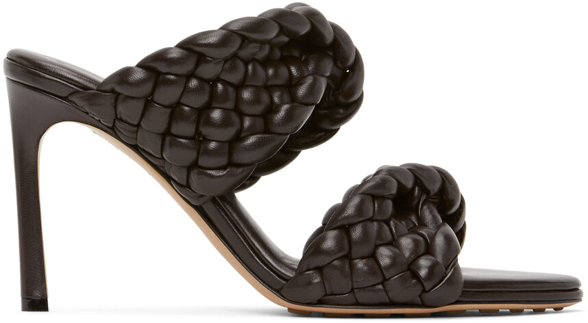 

Коричневые босоножки на каблуке Intrecciato Curve Bottega Veneta