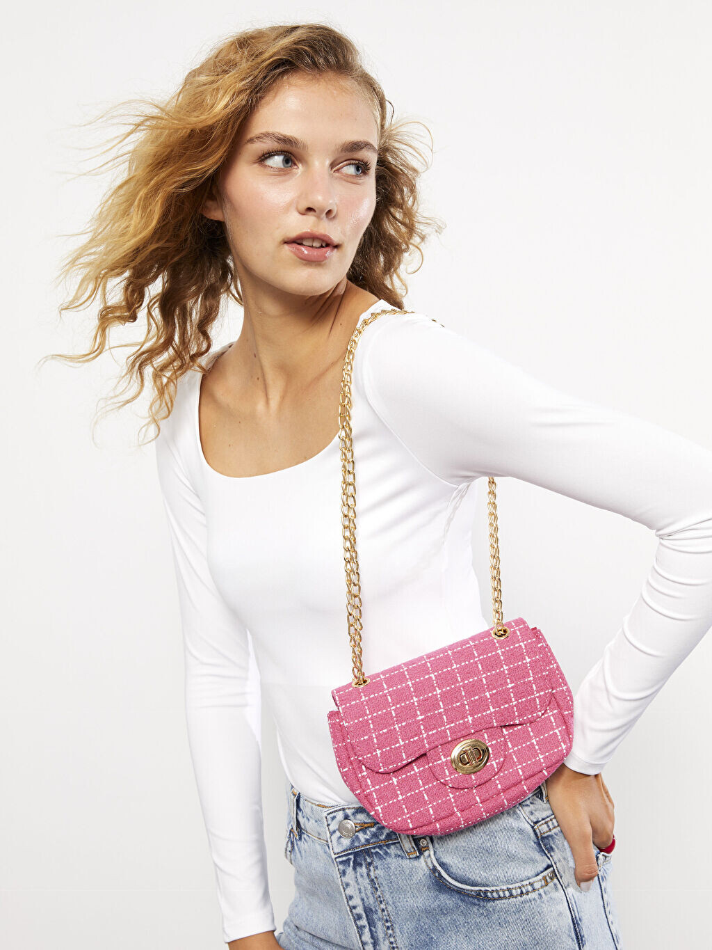 

Женская сумка через плечо с узором LCW Accessories