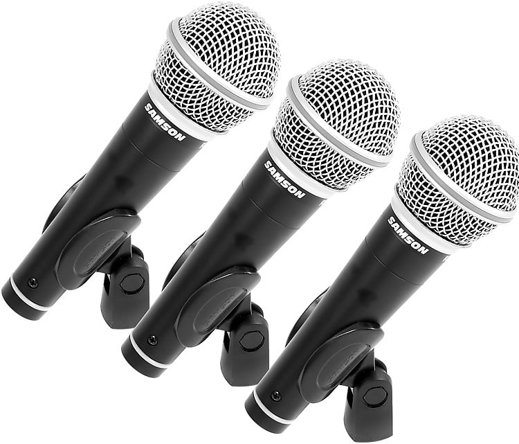 Кардиоидный динамический вокальный микрофон Samson R21 Cardioid Dynamic Vocal/Presentation Microphone (3 Pack) динамический вокальный микрофон samson q4 dynamic vocal microphone