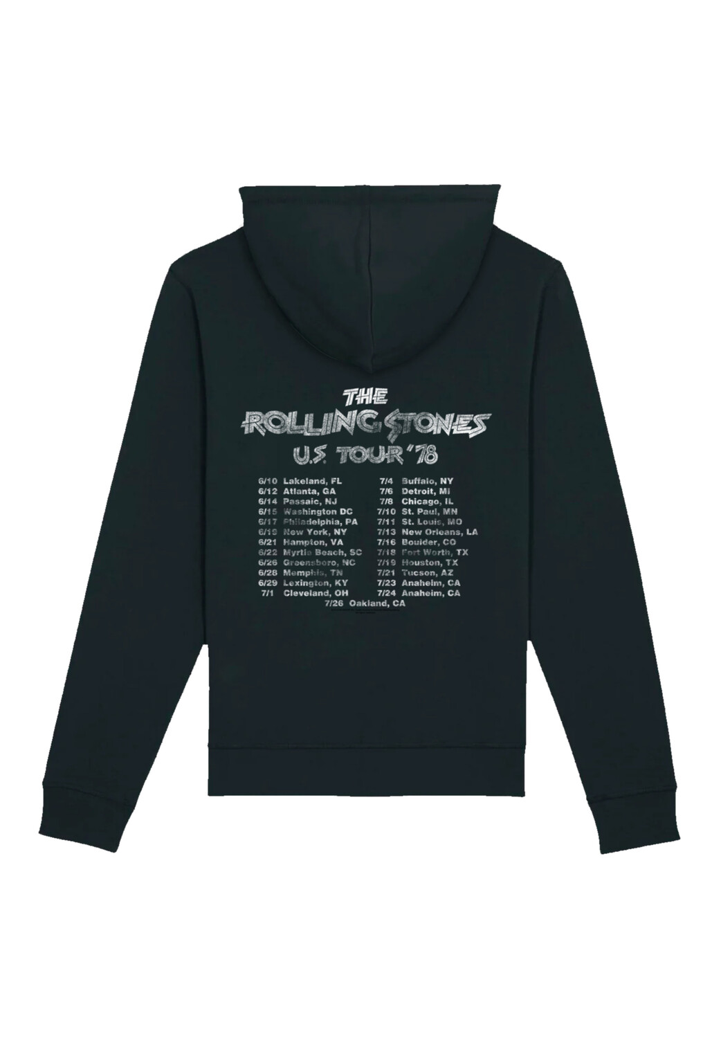 

Пуловер F4NT4STIC Hoodie The Rolling Stones US Tour '78, черный
