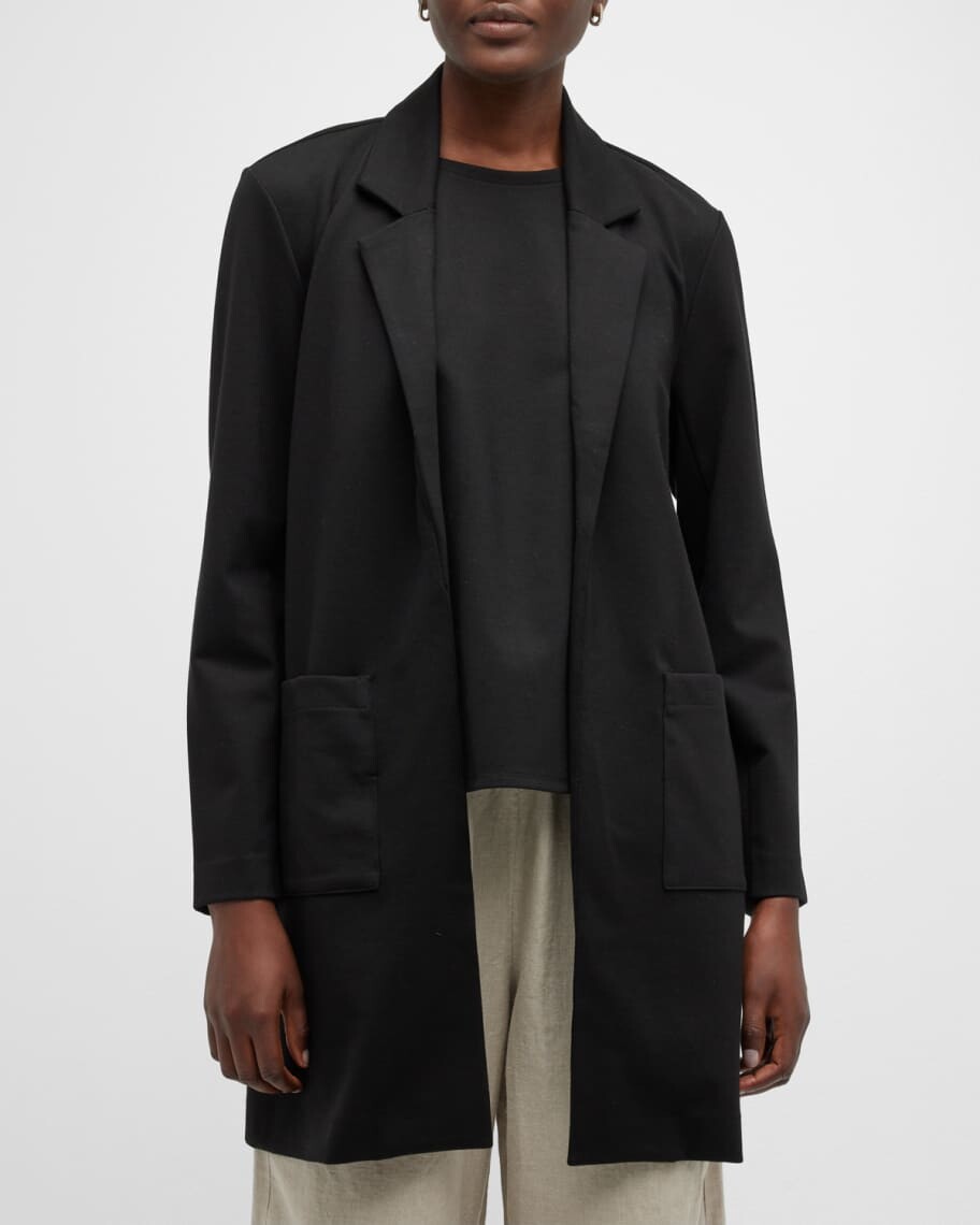 

Пиджак с открытым передом и вырезом на воротнике Eileen Fisher