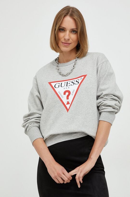 

Толстовка с капюшоном Guess, серый