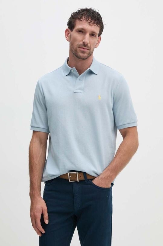

Хлопковое поло Polo Ralph Lauren, синий