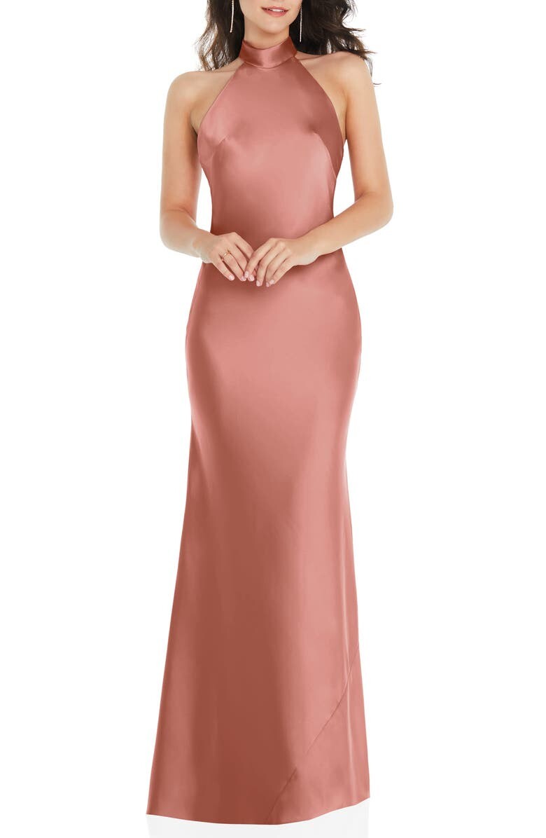

Платье подружки невесты с бретелью через шею SOCIAL BRIDESMAIDS