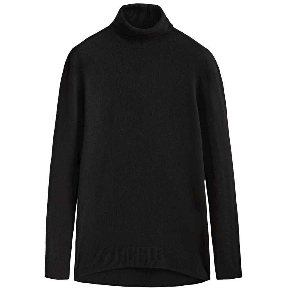 

Свитер Massimo Dutti Wool And Cashmere High Neck, черный