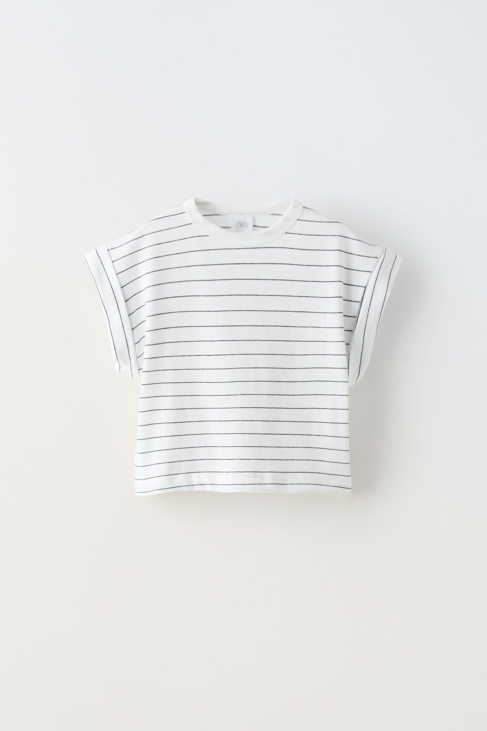 

Футболка Zara Stripes, кремовый, Бежевый