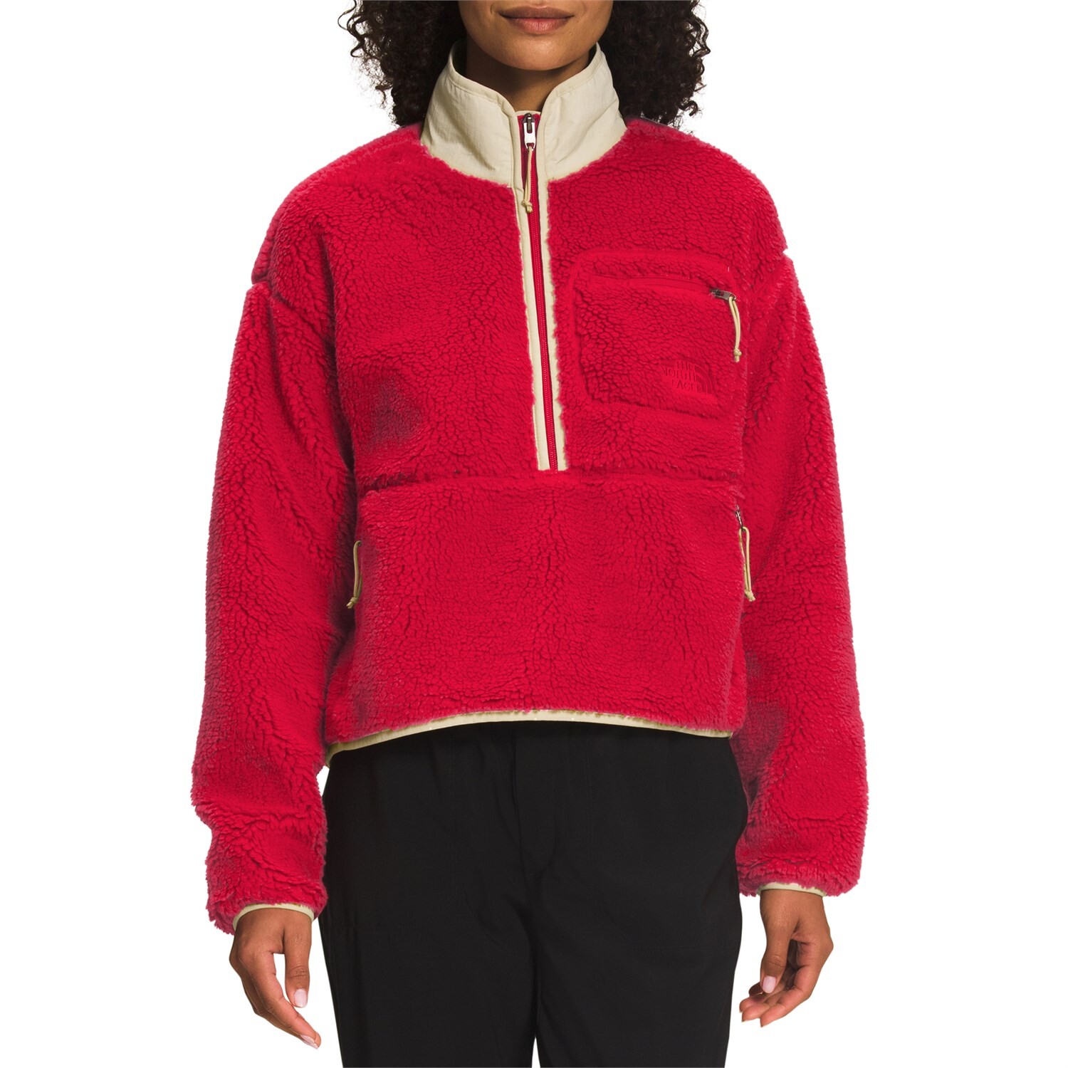 

Пуловер The North Face с ворсом, красный