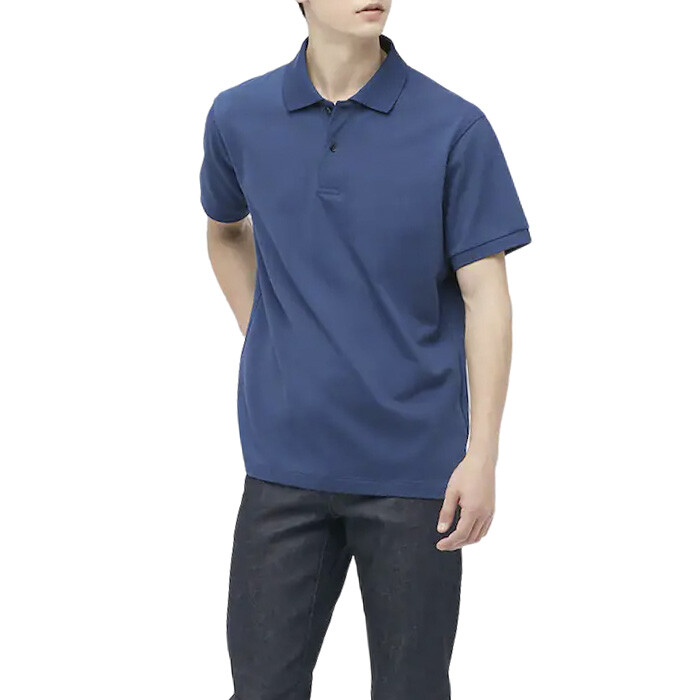 

Рубашка-поло Uniqlo Dry Pique, синий