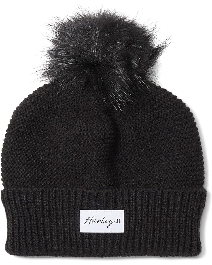 Шапка Hurley Candace Pom Beanie, черный