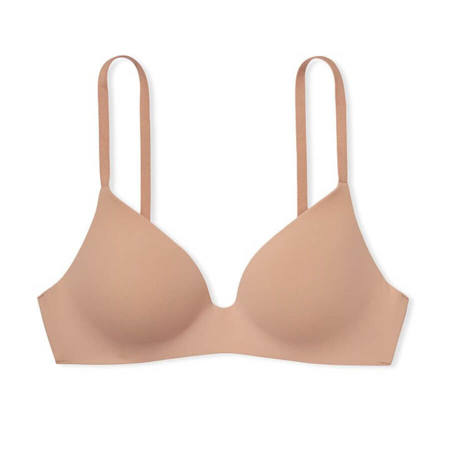 

Бюстгальтер без косточек Victoria's Secret The T-shirt Lightly-Lined, бежевый