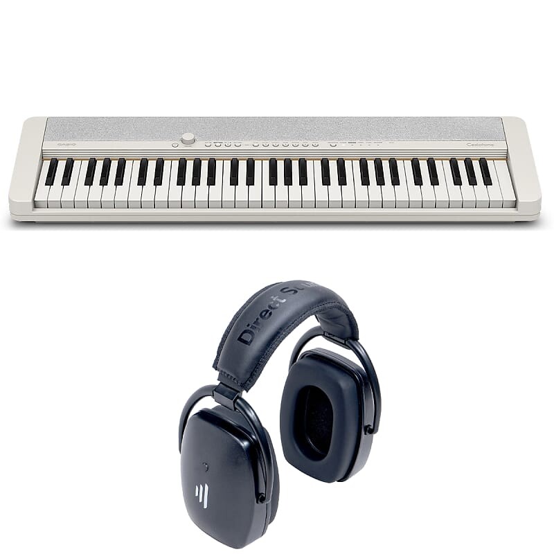 

Casio CT-S1 61-клавишная портативная клавиатура с Bluetooth-наушниками Direct Sound CASIO-CT-S1WE