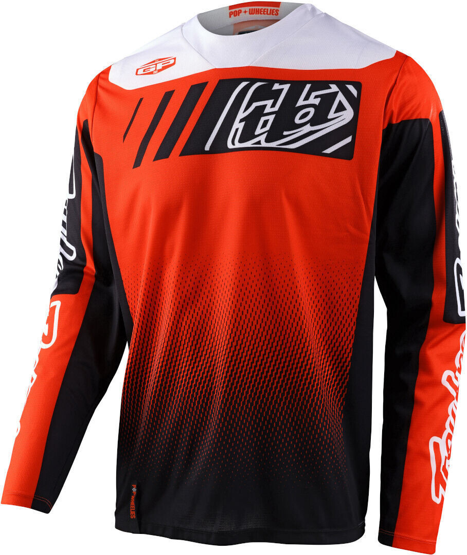 Джерси Troy Lee Designs GP Gear Icon Мотокросс, черно-оранжевые парик новогодний черно оранжевые волосы с рожками