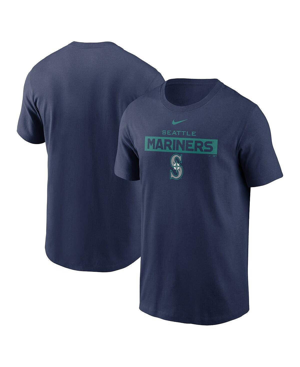 

Мужская темно-синяя футболка seattle mariners team Nike, синий