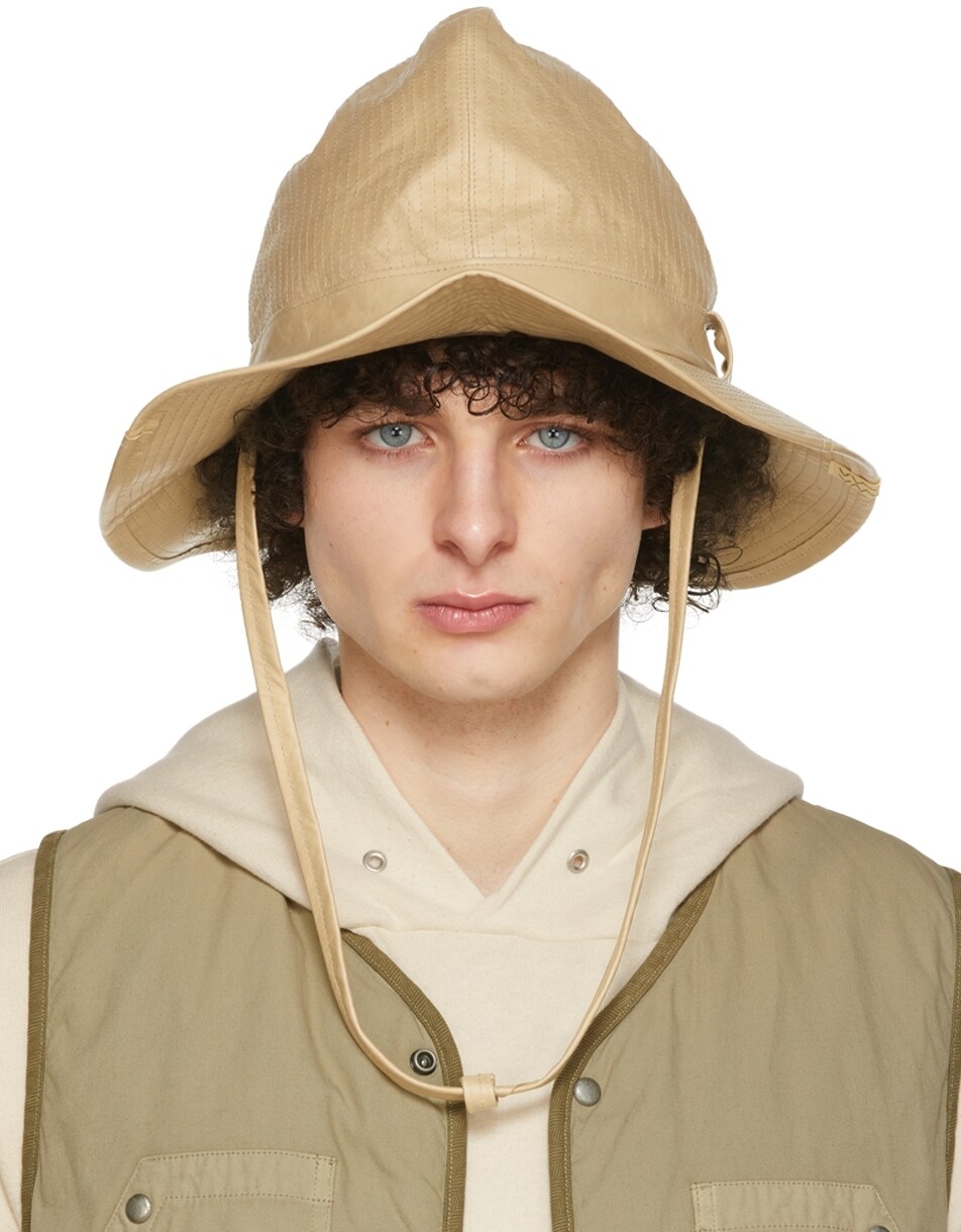 

Бежевая скаутская шляпа-панамка Visvim