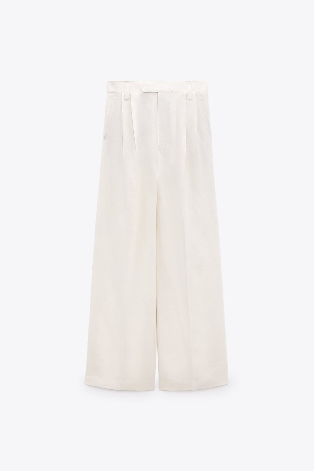 

Брюки Zara Linen Blend Darted, белый