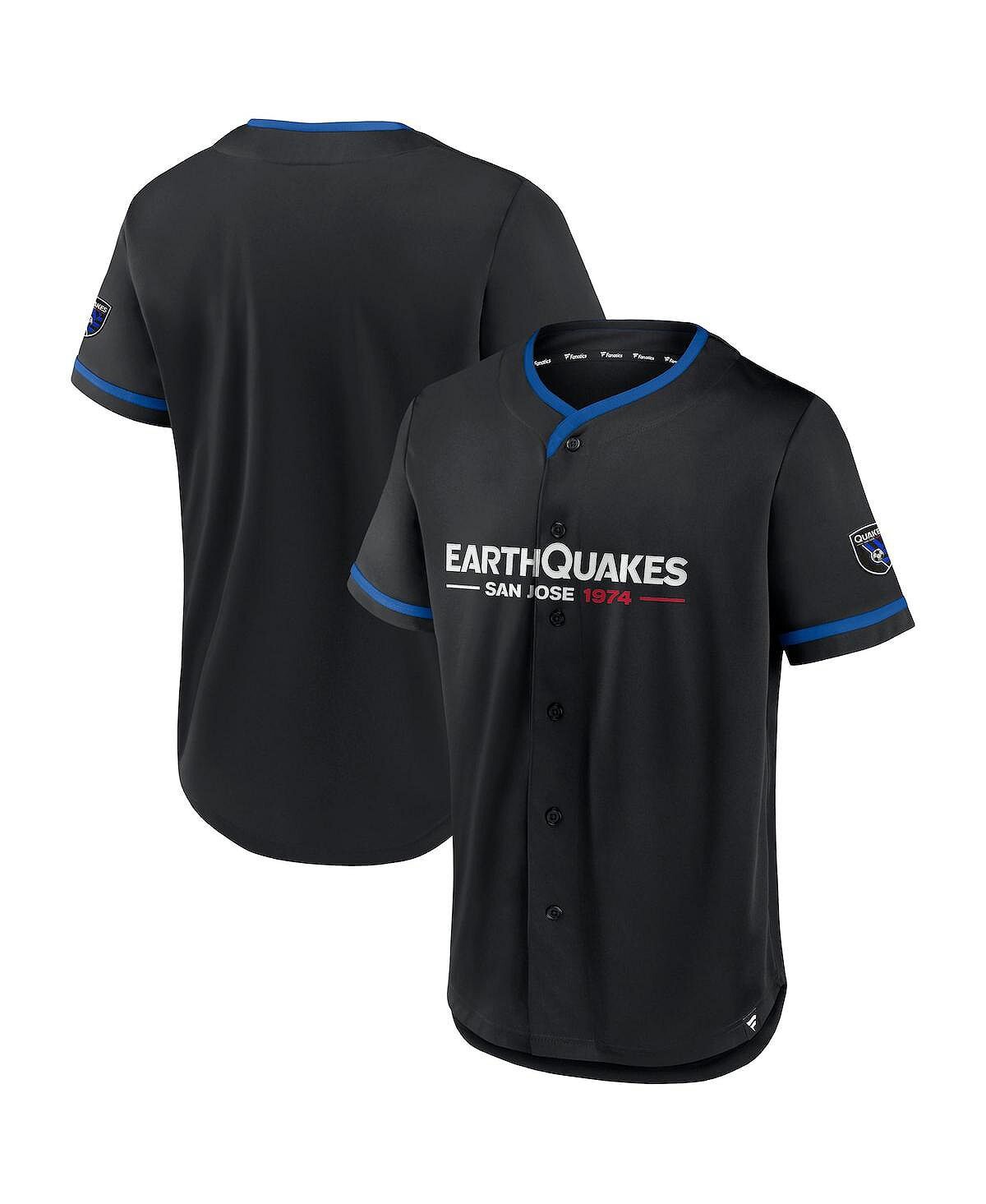 

Мужская черно-синяя бейсбольная майка san jose earthquakes ultimate player Fanatics, мульти