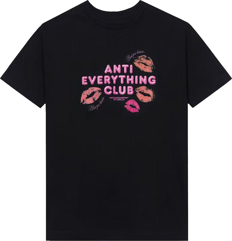 Футболка Anti Social Social Club Anti Everything Club <3 T-Shirt 'Black', черный - фото