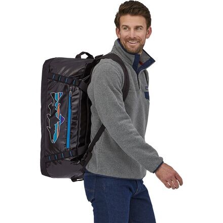 

Спортивная сумка Black Hole объемом 55 л Patagonia, цвет Black/Fitz Trout