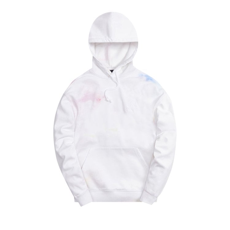 Худи Kith Tie Dye Williams III Hoodie 'White/Red', белый - фото