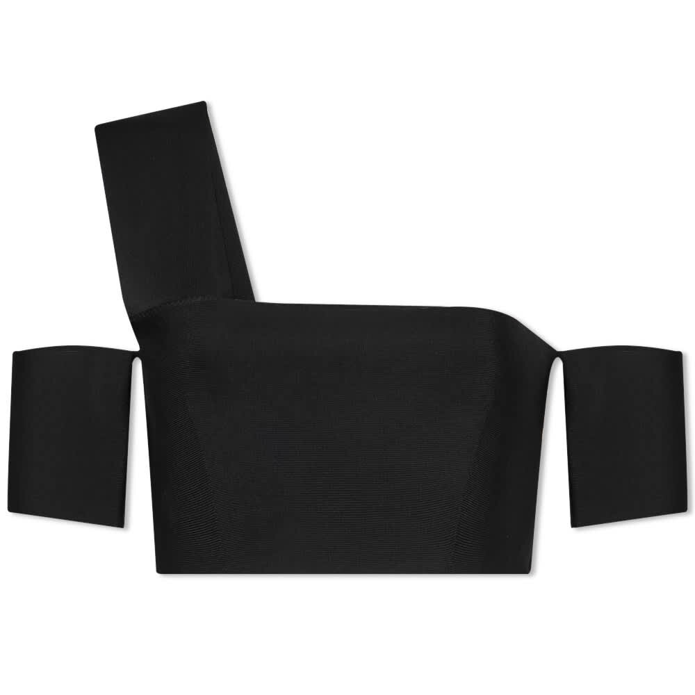

Футболка Alexander McQueen Bandage Crop Top, Черный