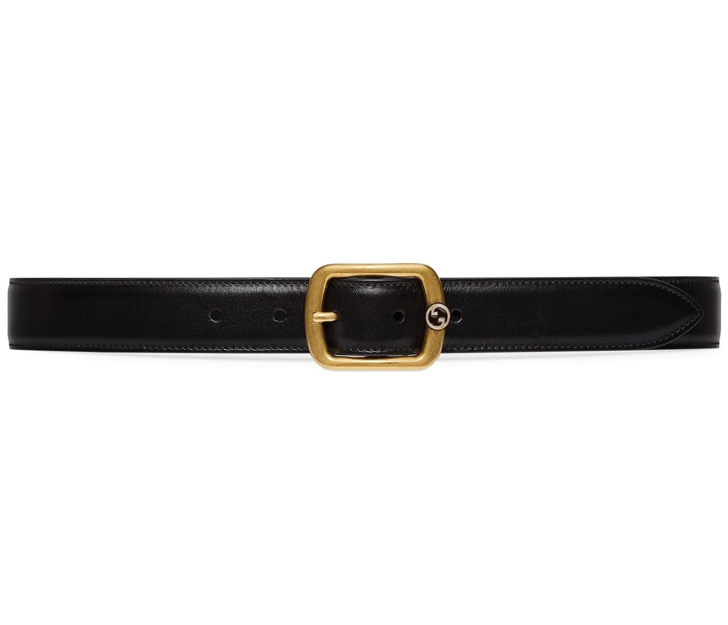 

Ремень Gucci Rectangle Buckle Leather, черный