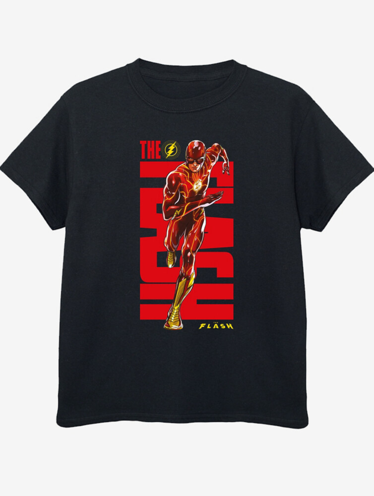

Детская черная футболка с принтом NW2 The Flash Dash Slogan George., черный