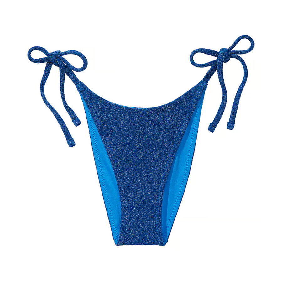Плавки бикини Victoria's Secret Swim Shimmer Side-Tie Brazilian, синий плавки бикини victoria s secret swim shimmer classic розовый