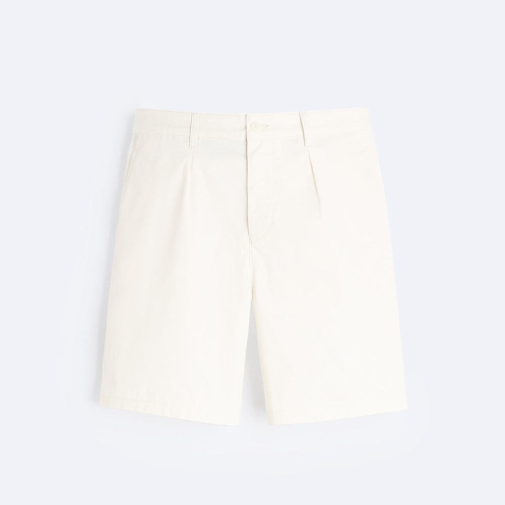 

Шорты Zara Pleated Chino, сливочный