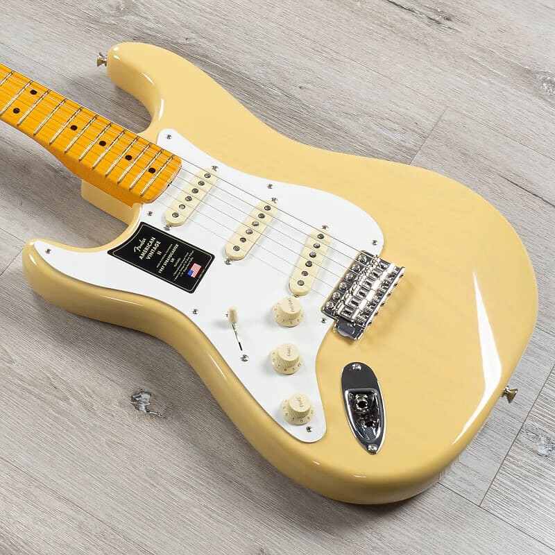 

Гитара Fender American Vintage II 1957 Stratocaster для левой руки, винтажная блондинка 0110242807