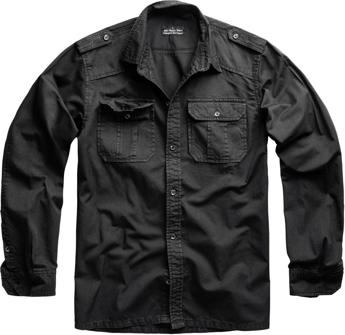 Рубашка Surplus M65 Basic, черный рубашка surplus m65 basic short sleeve черный