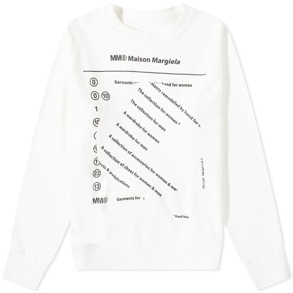 

Толстовка Maison Margiela Text Logo Crew Sweat