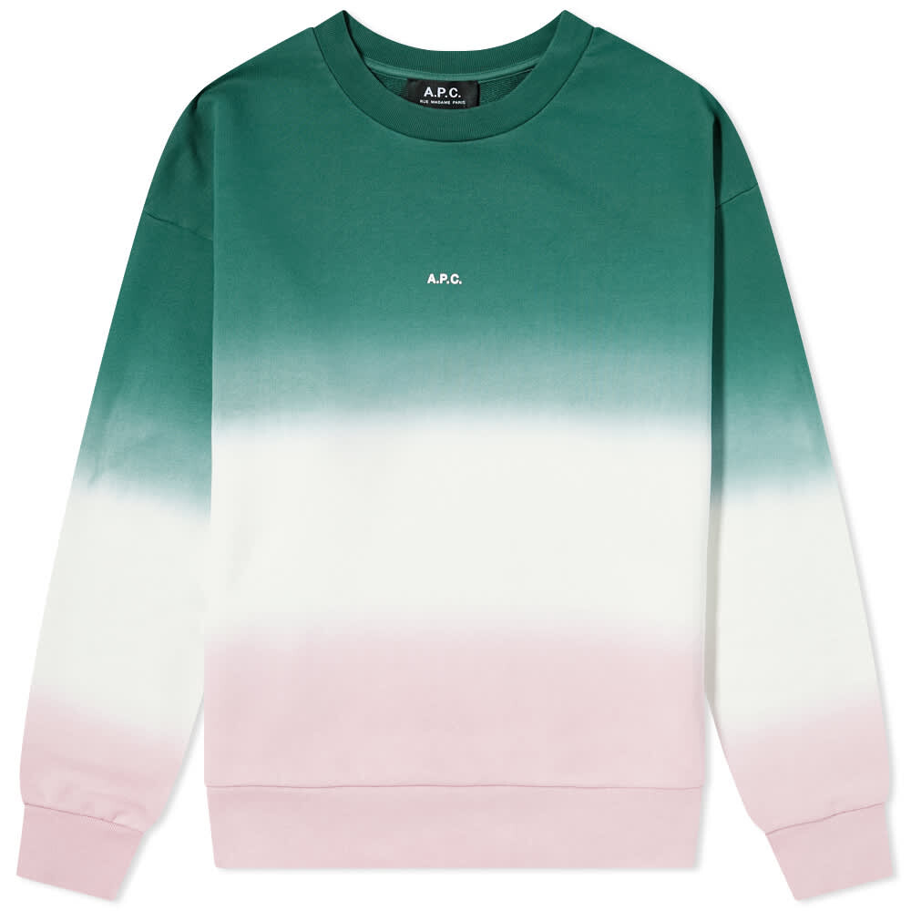 

Толстовка A.P.C Clothide Tie Dye Sweatshirt, Зеленый