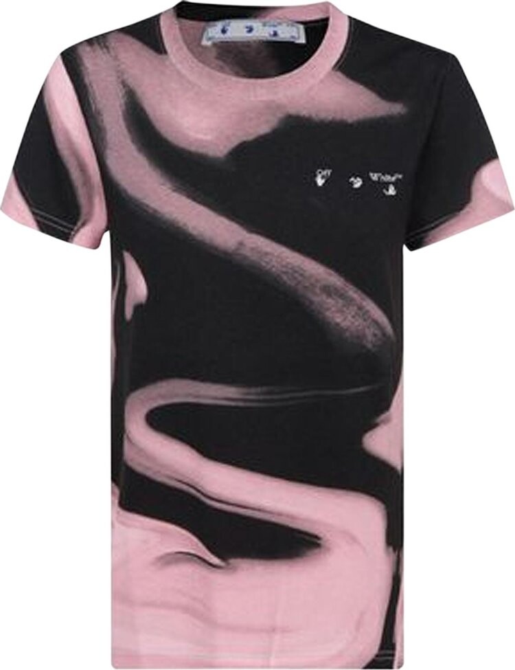 

Футболка Off-White Liquid Melt Casual Tee 'Nude/White', загар
