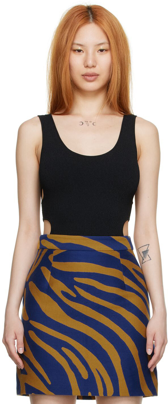 

Черное боди из вискозы Proenza Schouler