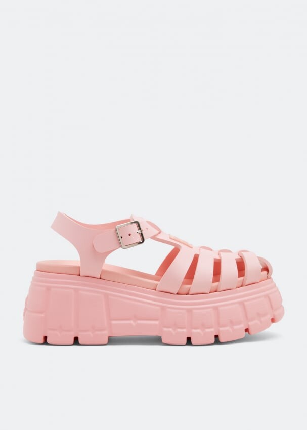 

Сандалии MIU MIU Platform sandals, розовый