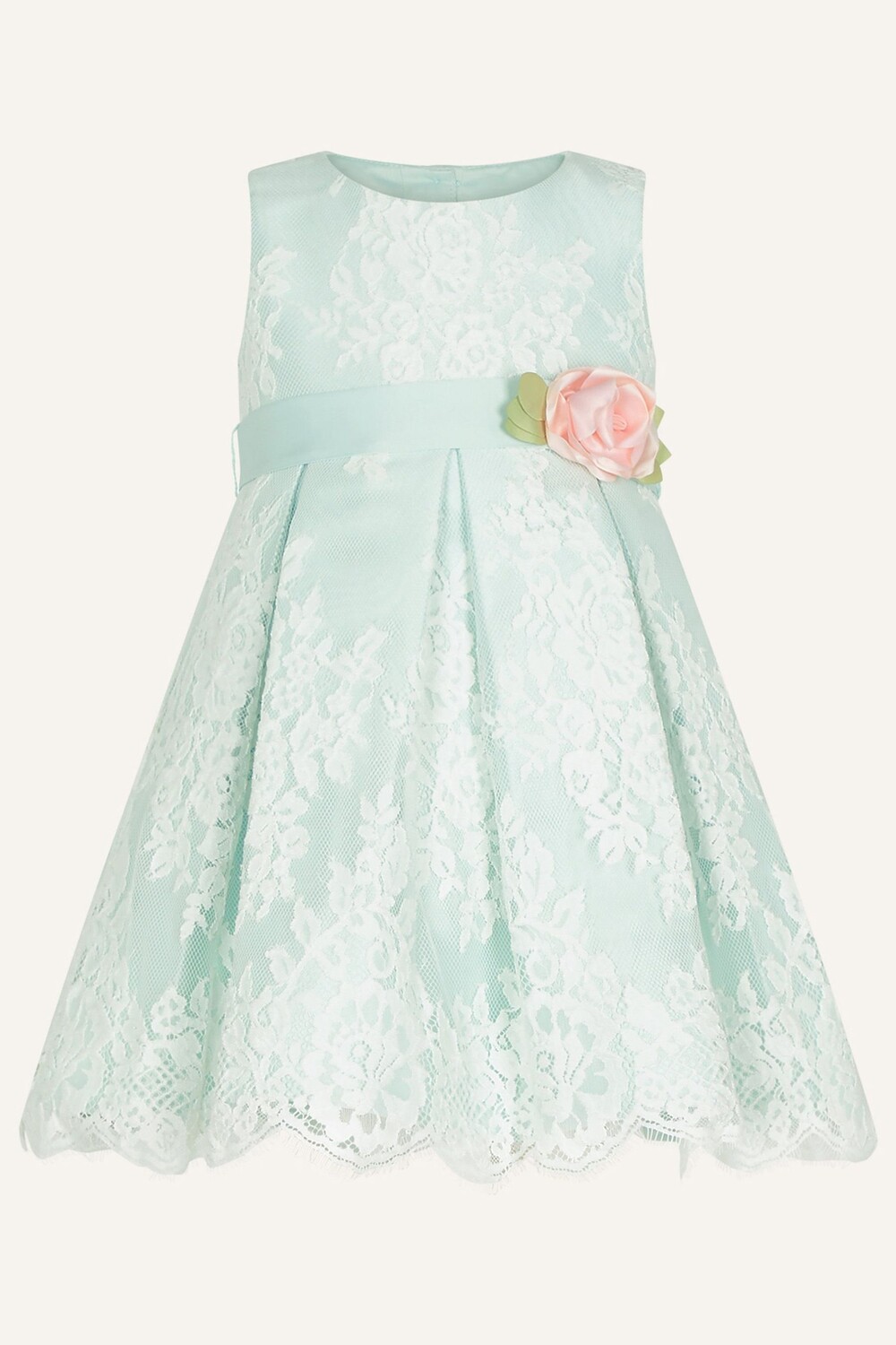 

Зеленое детское платье Lola Lace с корсетом Monsoon, зеленый